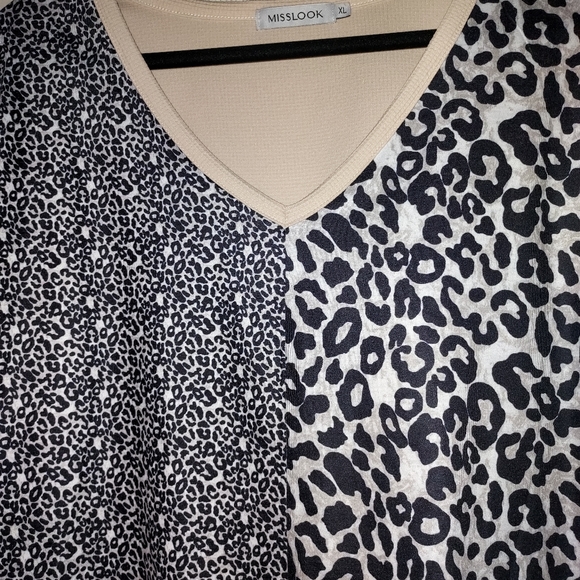 Womens misslook leopard print top size xl - Picture 4 of 7